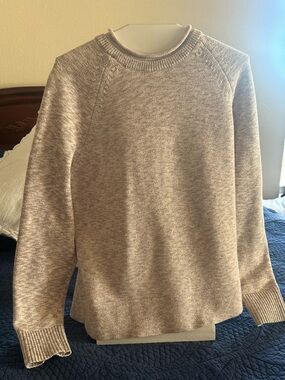 Lululemon Boxy Crewneck sweater in Ivory/lavender/grey heather